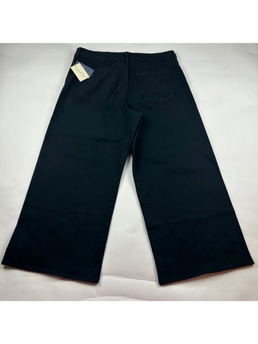 Universal Thread Black Denim High Rise Sailer Wide Leg Jeans 16 New - Picture 5 of 6